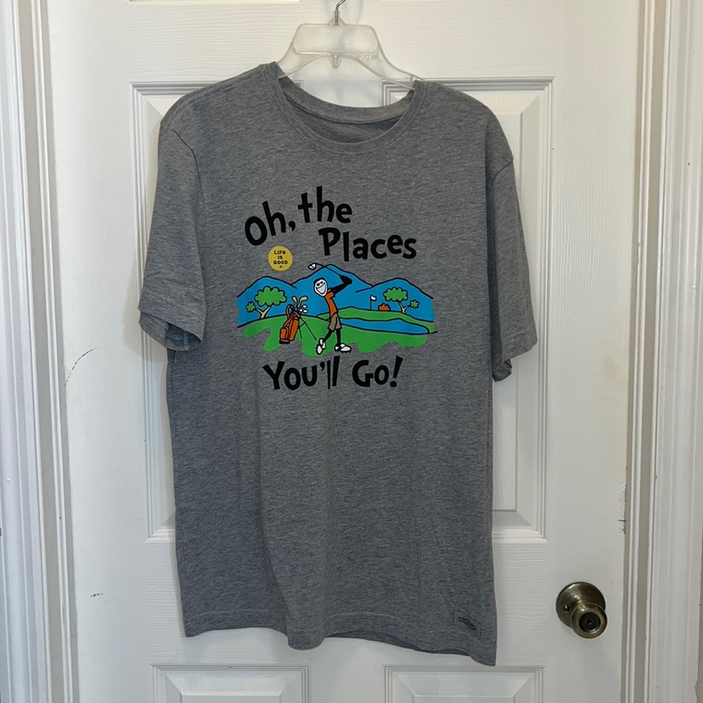LIG Mens Golf themed tee